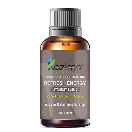 Refresh Energy Blend Essential Oil - Pure & Natural Therapeutic Grade - For Yoga & Balancing Energy