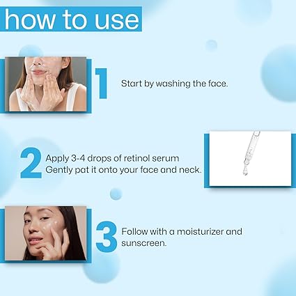 0.5% Retinol Face Serum for Anti-Aging, Wrinkles, Fine Lines & Skin Firming – 30ml | Beginner-Friendly | For All Skin Types