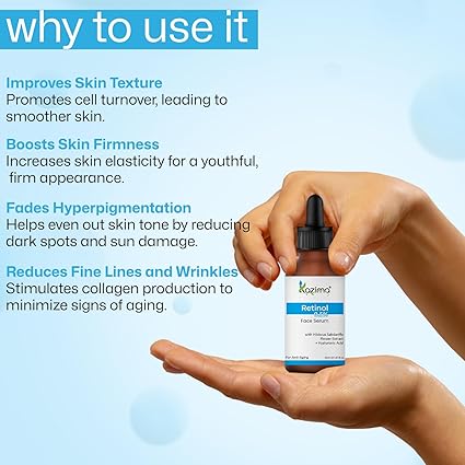 0.5% Retinol Face Serum for Anti-Aging, Wrinkles, Fine Lines & Skin Firming – 30ml | Beginner-Friendly | For All Skin Types