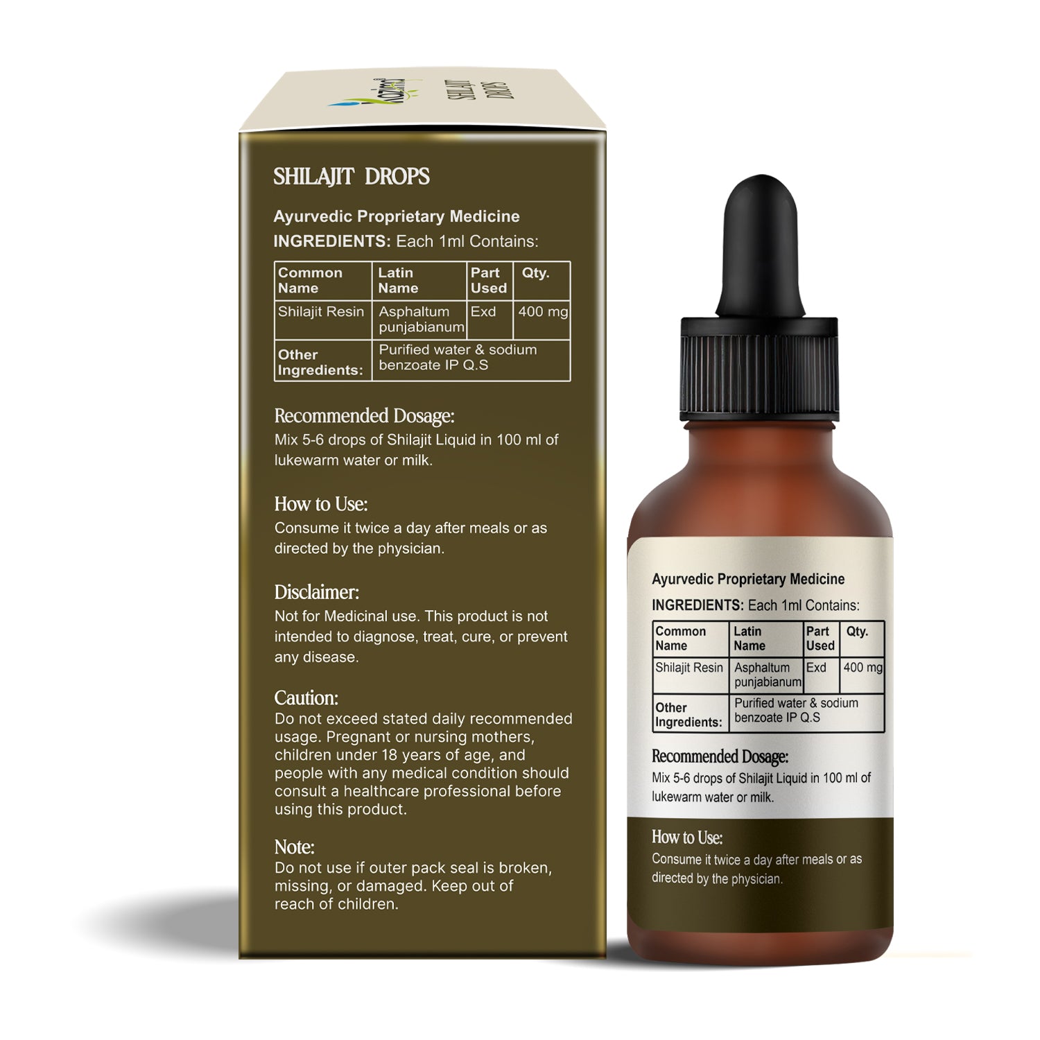 Pure Himalayan Shilajit Drops