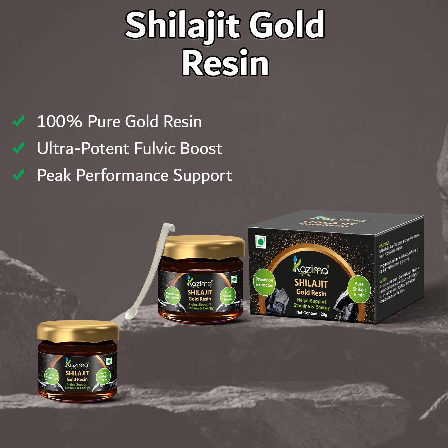 Pure Himalayan Shilajit Gold Resin