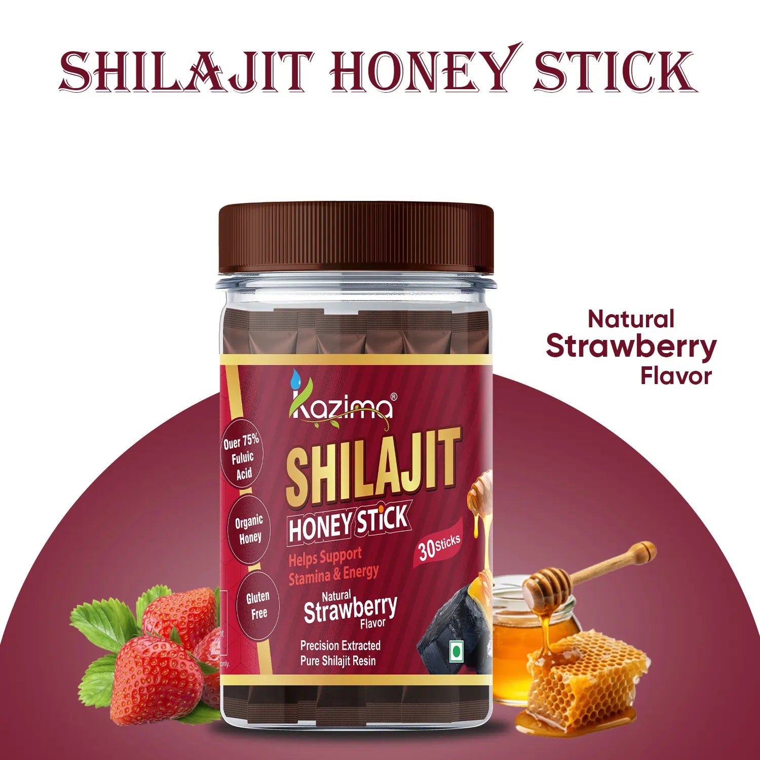 Pure Himalayan Shilajit Sticks (Strawberry Flavour)