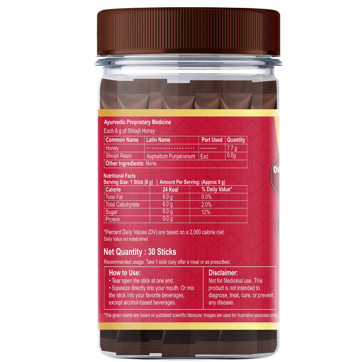 Pure Himalayan Shilajit Sticks (Strawberry Flavour)