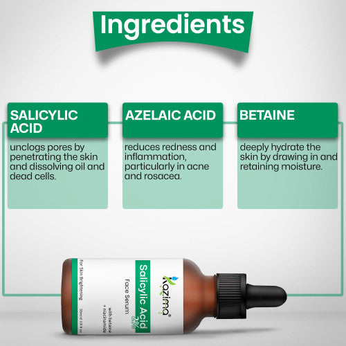 2% Salicylic Acid Face Serum for Acne, Blackheads & Oil Control – Deep Pore Cleansing for Oily Skin | For Men & Women (30ml)