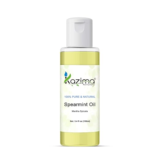 100% Pure Spearmint Essential Oil - Natural, Undiluted with Refreshing Benefits for Clarity, Digestion & Relaxation