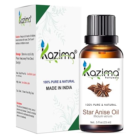 Star Anise Essential Oil 100% Pure, Natural & Undiluted - Powerful Aroma for Digestive Health, Relaxation & Aromatherapy