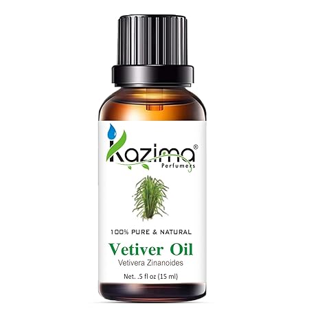 100% Pure Vetiver Essential Oil – Natural, Undiluted for Body , Skin & Hair Care