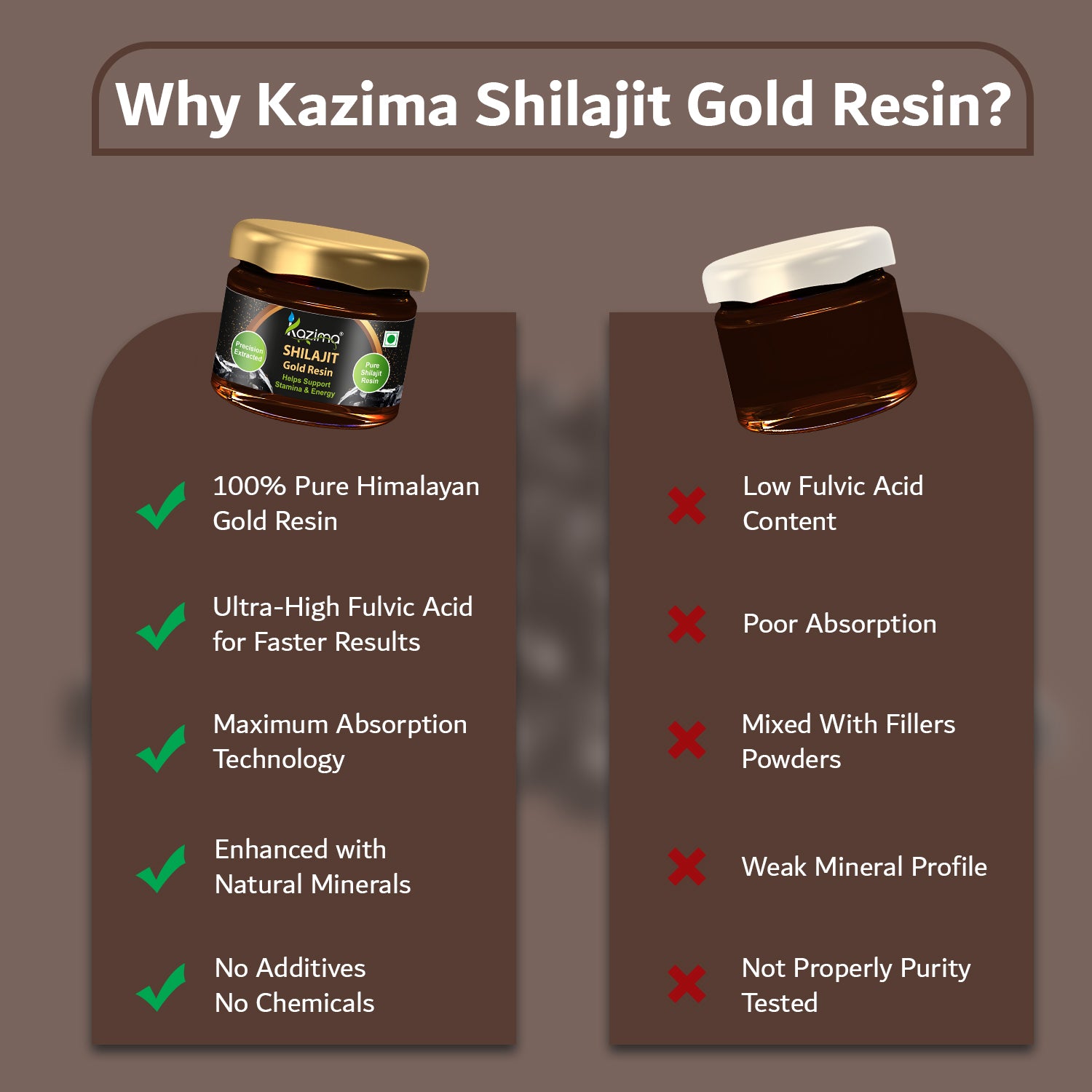 Pure Himalayan Shilajit Gold Resin