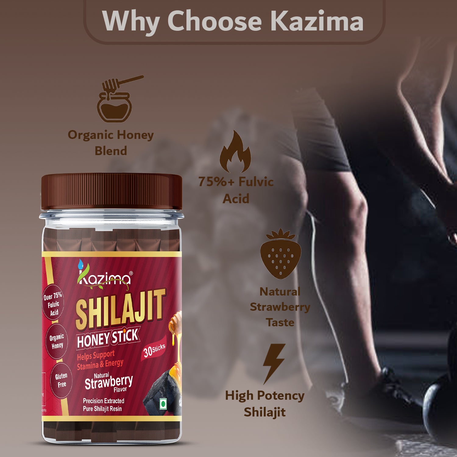 Pure Himalayan Shilajit Sticks (Strawberry Flavour)