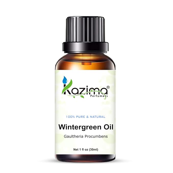 100% Pure Wintergreen Essential Oil – Natural, Undiluted Oil for Skin, Pain Relief, Muscle Soothing & Aromatherapy Benefits