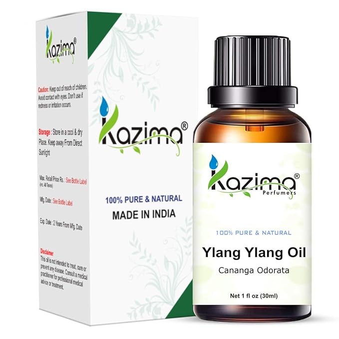 100% Pure Ylang Ylang Essential Oil – Natural, Undiluted for Skin, Hair & Relaxation