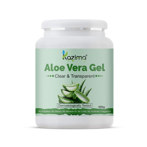 Kazima Pure Aloe Vera Gel for Skin & Hair  – Hydrates, Soothes & Repairs Acne, Scars & Sunburn