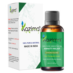 KAZIMA Anxiety Relief Blend Essential Oil - Pure Natural & Therapeutic Grade For Mind & Body Sense of Relaxation