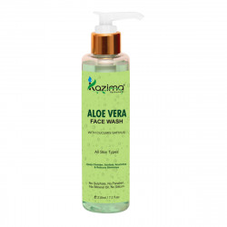 KAZIMA Aloe Vera Face Wash (210ML) - For Deep Cleanser, Soothes, Nourishes & Reduces Blemishes